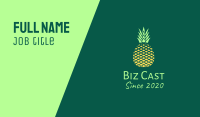Simple Geometric Pineapple Business Card Image Preview