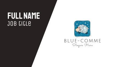 Blue Sheep Business Card Image Preview