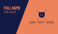 Arrow Shield Letter Business Card Image Preview