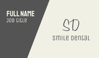 Grey Letter Business Card Image Preview