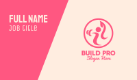 Women’s Gym Trainer Business Card Image Preview