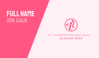 Women’s Gym Trainer Business Card Image Preview