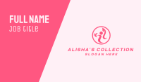 Women’s Gym Trainer Business Card Image Preview