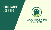 Modern Green Home Business Card Image Preview