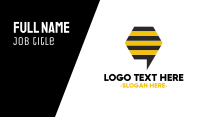 Bee Chat Business Card Design