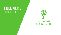 Green Leaf Music Logo Business Card Image Preview