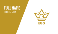 Gold House Crown Business Card Image Preview