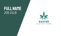 Modern Cannabis Leaf Business Card Image Preview