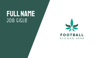 Modern Cannabis Leaf Business Card Image Preview