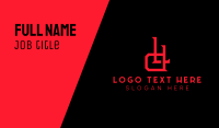 Horror L & D Monogram Business Card Image Preview