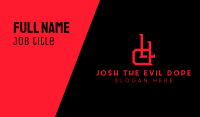 Horror L & D Monogram Business Card Image Preview