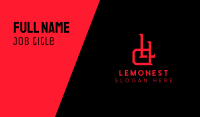 Horror L & D Monogram Business Card Image Preview