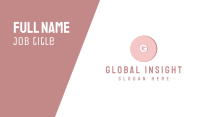 Modern Pink Q Business Card Image Preview