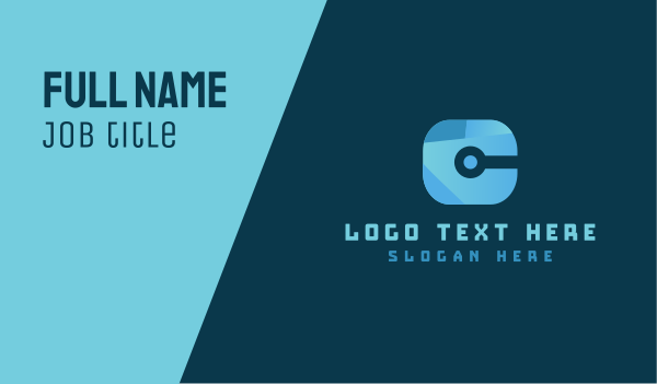Tech Letter C Business Card Design Image Preview