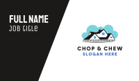 Cloudy House Business Card Design