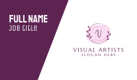 Watercolor Circle Letter Business Card Image Preview