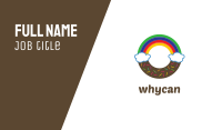 Rainbow Donut Business Card Design