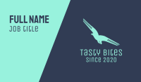 Blue Flying Bird Business Card Image Preview