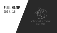 Creepy Skull Hammer  Business Card Image Preview