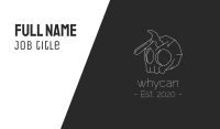 Creepy Skull Hammer  Business Card Image Preview