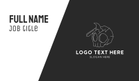Creepy Skull Hammer  Business Card Preview