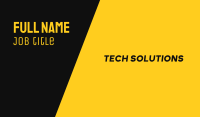 Yellow & Black Modern Business Card Image Preview