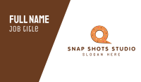 Donut Letter Q Business Card Image Preview