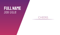Elegant Purple Wordmark Business Card Image Preview