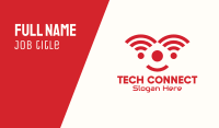 Red Internet Signal Clown Business Card Image Preview