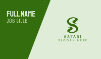 Plant Letter S  Business Card Image Preview
