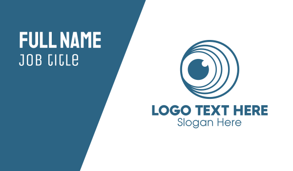 Circle Loop Lens Business Card Design Image Preview