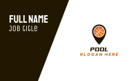 Black Basketball Pin Business Card Image Preview