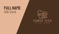 Brown Digital Camera Business Card Image Preview