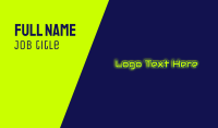 Automotive Glow Text Business Card Image Preview