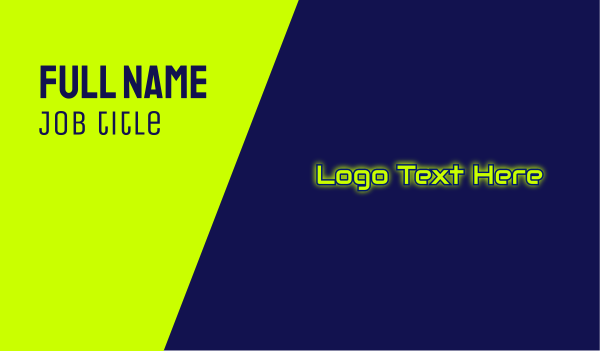 Automotive Glow Text Business Card Design Image Preview
