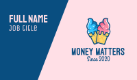 Pink Blue Ice Cream Business Card Image Preview