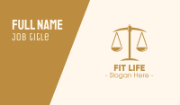 Attorney Lawyer Justice Scales Business Card Image Preview