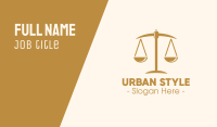 Attorney Lawyer Justice Scales Business Card Image Preview