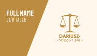 Attorney Lawyer Justice Scales Business Card Image Preview