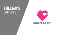 Pink Cardio Heart Business Card Image Preview