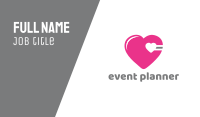 Pink Cardio Heart Business Card Image Preview
