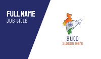 Modern India Outline Business Card Image Preview