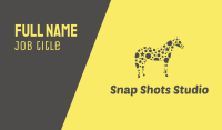 Yellow Star Horse Business Card Image Preview