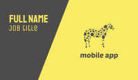 Yellow Star Horse Business Card Image Preview