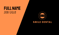 Orange Circle Business Card Image Preview