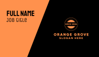 Orange Circle Business Card Image Preview