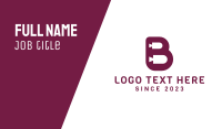 Maroon B Movies Business Card Design