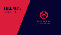 Red Cube Business Card Image Preview