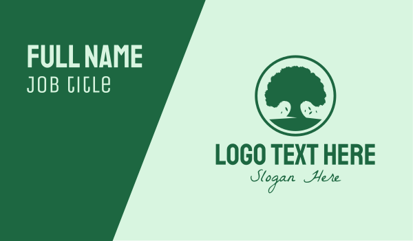 Organic Tree Business Card Design Image Preview