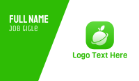 Fruit Planet App Business Card Image Preview